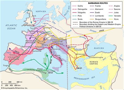 rome barbarian invasion map